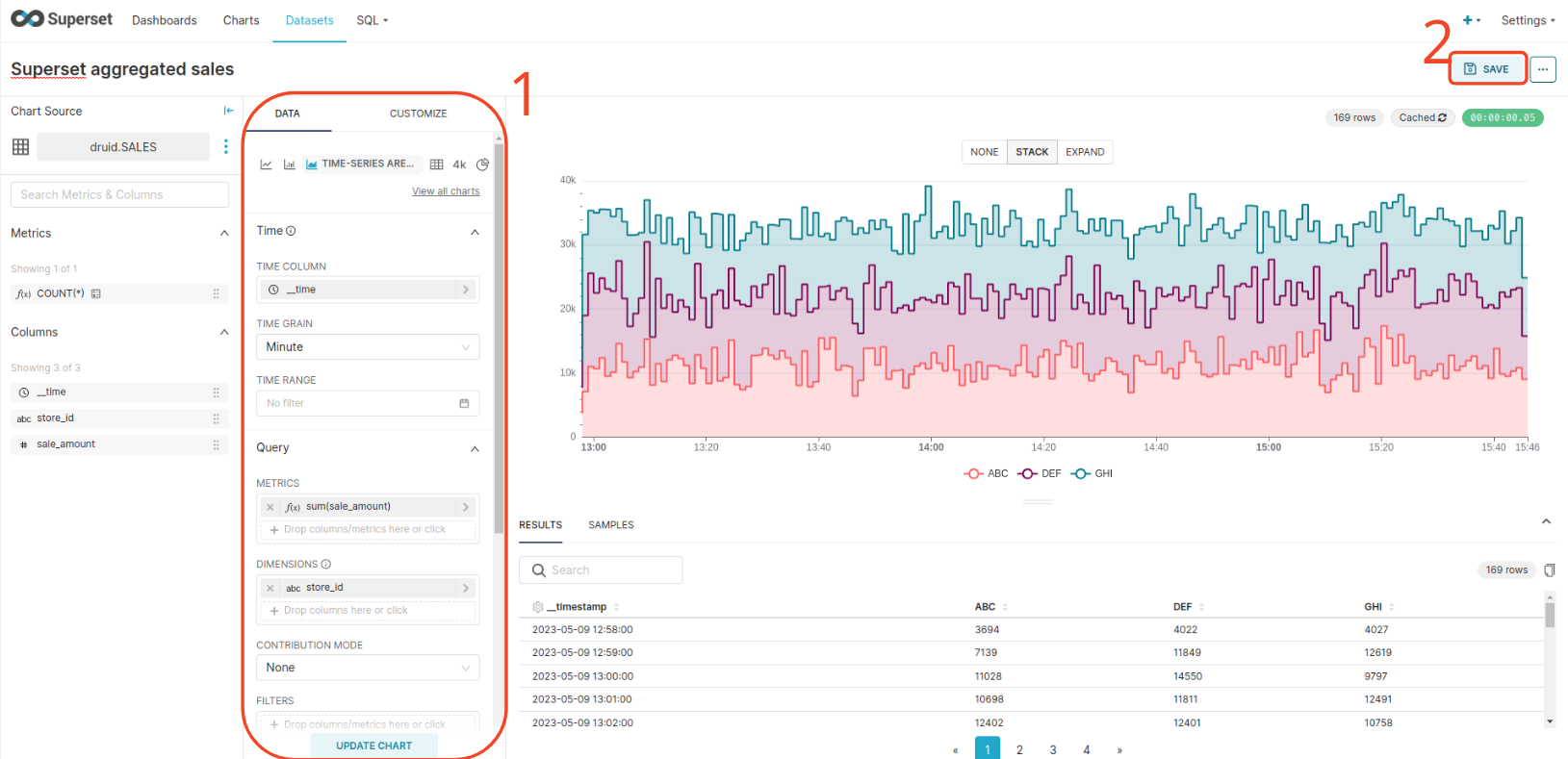 Create Superset Chart